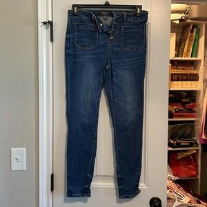 Judy Blue Patch Pocket Skinny Jeans Size 11/30
